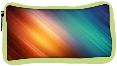 

Snoogg Eco Friendly Canvas Colourful Layers Designer Student Pen Pencil Case Coin Purse Pouch Cosmetic Makeup Bag (GREEN) Pouch(Multicolor)