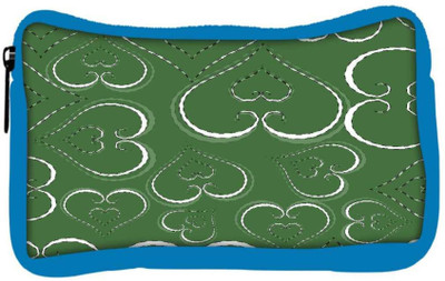 

Snoogg Eco Friendly Canvas White Hearts In Green Designer Student Pen Pencil Case Coin Purse Pouch Cosmetic Makeup Bag (BLUE) Pouch(Multicolor)