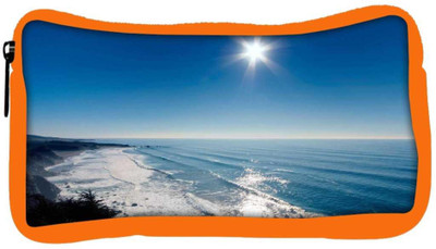 

Snoogg Eco Friendly Canvas Sun View In The Beach View Designer Student Pen Pencil Case Coin Purse Pouch Cosmetic Makeup Bag (ORANGE) Pouch(Multicolor)