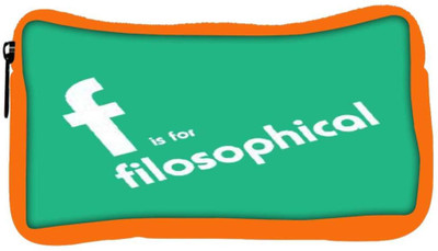 

Snoogg Eco Friendly Canvas Filosophical 2899 Student Pen Pencil Case Coin Purse Pouch Cosmetic Makeup Bag (ORANGE) Pouch(Multicolor)