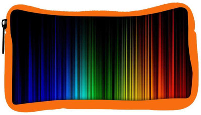 

Snoogg Eco Friendly Canvas Rainbow Color Design Designer Student Pen Pencil Case Coin Purse Pouch Cosmetic Makeup Bag (ORANGE) Pouch(Multicolor)