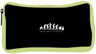 

Snoogg Eco Friendly Canvas Evolution Designer Student Pen Pencil Case Coin Purse Pouch Cosmetic Makeup Bag (GREEN) Pouch(Multicolor)