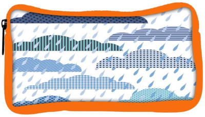 

Snoogg Eco Friendly Canvas Rain Fall Designer Student Pen Pencil Case Coin Purse Pouch Cosmetic Makeup Bag (ORANGE) Pouch(Multicolor)