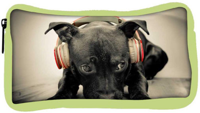 

Snoogg Eco Friendly Canvas Dog Listening To Red Beats Designer Student Pen Pencil Case Coin Purse Pouch Cosmetic Makeup Bag (GREEN) Pouch(Multicolor)