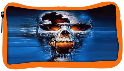 

Snoogg Eco Friendly Canvas Skull Fury Student Pen Pencil Case Coin Purse Pouch Cosmetic Makeup Bag (ORANGE) Pouch(Multicolor)