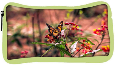 

Snoogg Eco Friendly Canvas Butterfly Sitting In Red Flower Designer Student Pen Pencil Case Coin Purse Pouch Cosmetic Makeup Bag (GREEN) Pouch(Multicolor)