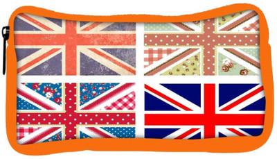 

Snoogg Eco Friendly Canvas 4 Cute British Flags In Shabby Chic Floral And Vintage Style Student Pen Pencil Case Coin Purse Pouch Cosmetic Makeup Bag (ORANGE) Pouch(Multicolor)