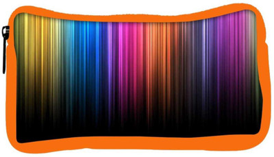 

Snoogg Eco Friendly Canvas Falling Colors Designer Student Pen Pencil Case Coin Purse Pouch Cosmetic Makeup Bag (ORANGE) Pouch(Multicolor)