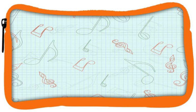 

Snoogg Eco Friendly Canvas Green Background Music Designer Student Pen Pencil Case Coin Purse Pouch Cosmetic Makeup Bag (ORANGE) Pouch(Multicolor)