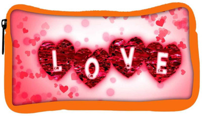 

Snoogg Eco Friendly Canvas Heart Of Love Designer Student Pen Pencil Case Coin Purse Pouch Cosmetic Makeup Bag (ORANGE) Pouch(Multicolor)