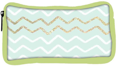 

Snoogg Eco Friendly Canvas Wavular Student Pen Pencil Case Coin Purse Pouch Cosmetic Makeup Bag (GREEN) Pouch(Multicolor)