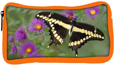 

Snoogg Eco Friendly Canvas Black Flying Butterfly Designer Student Pen Pencil Case Coin Purse Pouch Cosmetic Makeup Bag (ORANGE) Pouch(Multicolor)