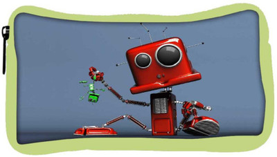 

Snoogg Eco Friendly Canvas Red Cute Machine Designer Student Pen Pencil Case Coin Purse Pouch Cosmetic Makeup Bag (GREEN) Pouch(Multicolor)