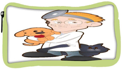 

Snoogg Eco Friendly Canvas Animal Doctor Cartoon Character Student Pen Pencil Case Coin Purse Pouch Cosmetic Makeup Bag (GREEN) Pouch(Multicolor)