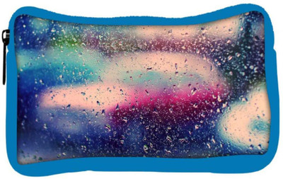 

Snoogg Eco Friendly Canvas Colorful Water Drops Designer Student Pen Pencil Case Coin Purse Pouch Cosmetic Makeup Bag (BLUE) Pouch(Multicolor)