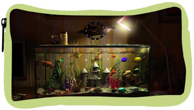 

Snoogg Eco Friendly Canvas Colourful Fish Tank Designer Student Pen Pencil Case Coin Purse Pouch Cosmetic Makeup Bag (GREEN) Pouch(Multicolor)