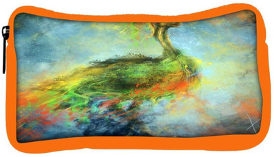 

Snoogg Eco Friendly Canvas Mysterious Peacock Designer Student Pen Pencil Case Coin Purse Pouch Cosmetic Makeup Bag (ORANGE) Pouch(Multicolor)