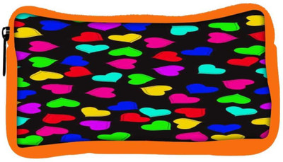 

Snoogg Eco Friendly Canvas Heart Pattern 2421 Student Pen Pencil Case Coin Purse Pouch Cosmetic Makeup Bag (ORANGE) Pouch(Multicolor)