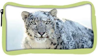 

Snoogg Eco Friendly Canvas Snow Leopard Designer Student Pen Pencil Case Coin Purse Pouch Cosmetic Makeup Bag (GREEN) Pouch(Multicolor)