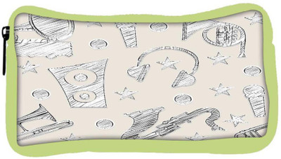 

Snoogg Eco Friendly Canvas Music Beats Designer Student Pen Pencil Case Coin Purse Pouch Cosmetic Makeup Bag (GREEN) Pouch(Multicolor)
