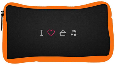

Snoogg Eco Friendly Canvas I Love Music Designer Student Pen Pencil Case Coin Purse Pouch Cosmetic Makeup Bag (ORANGE) Pouch(Multicolor)
