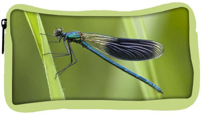 

Snoogg Eco Friendly Canvas Navy Blue Dragonfly Designer Student Pen Pencil Case Coin Purse Pouch Cosmetic Makeup Bag (GREEN) Pouch(Multicolor)