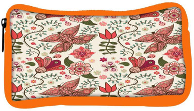 

Snoogg Eco Friendly Canvas Lite Butterfly Designer Student Pen Pencil Case Coin Purse Pouch Cosmetic Makeup Bag (ORANGE) Pouch(Multicolor)