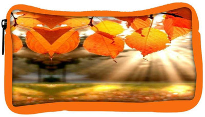 

Snoogg Eco Friendly Canvas Autumn Leaves Student Pen Pencil Case Coin Purse Pouch Cosmetic Makeup Bag (ORANGE) Pouch(Multicolor)