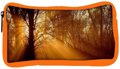 

Snoogg Eco Friendly Canvas Sunlight In Forest Designer Student Pen Pencil Case Coin Purse Pouch Cosmetic Makeup Bag (ORANGE) Pouch(Multicolor)