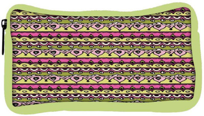 

Snoogg Eco Friendly Canvas Aztec Pink Student Pen Pencil Case Coin Purse Pouch Cosmetic Makeup Bag (GREEN) Pouch(Multicolor)