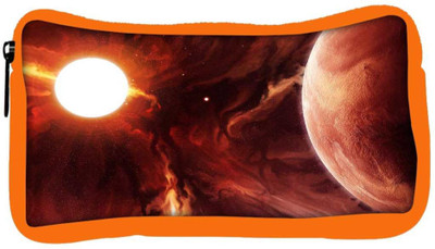 

Snoogg Eco Friendly Canvas Solar Eclipse Designer Student Pen Pencil Case Coin Purse Pouch Cosmetic Makeup Bag (ORANGE) Pouch(Multicolor)