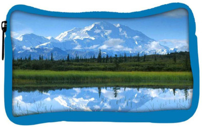 

Snoogg Eco Friendly Canvas White Mountain Designer Student Pen Pencil Case Coin Purse Pouch Cosmetic Makeup Bag (BLUE) Pouch(Multicolor)