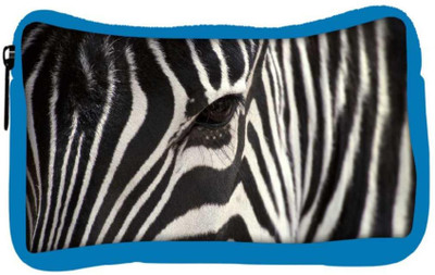 

Snoogg Eco Friendly Canvas Zebra Eye Designer Student Pen Pencil Case Coin Purse Pouch Cosmetic Makeup Bag (BLUE) Pouch(Multicolor)