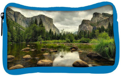 

Snoogg Eco Friendly Canvas Pebble Big Stones Designer Student Pen Pencil Case Coin Purse Pouch Cosmetic Makeup Bag (BLUE) Pouch(Multicolor)