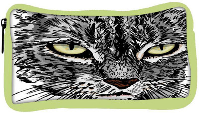 

Snoogg Eco Friendly Canvas Sketch Of Curious Little Cat Looking At Something On The Ground Vector Illu Student Pen Pencil Case Coin Purse Pouch Cosmetic Makeup Bag (GREEN) Pouch(Multicolor)