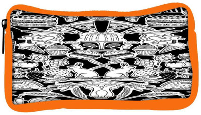 

Snoogg Eco Friendly Canvas Black And White Feast Student Pen Pencil Case Coin Purse Pouch Cosmetic Makeup Bag (ORANGE) Pouch(Multicolor)