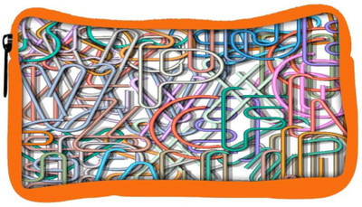 

Snoogg Eco Friendly Canvas Colorful Aphlabets Designer Student Pen Pencil Case Coin Purse Pouch Cosmetic Makeup Bag (ORANGE) Pouch(Multicolor)