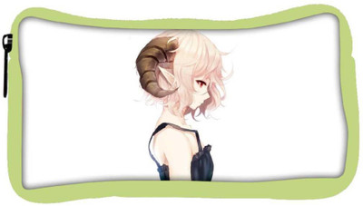 

Snoogg Eco Friendly Canvas Elf Girl With Ram Horns Designer Student Pen Pencil Case Coin Purse Pouch Cosmetic Makeup Bag (GREEN) Pouch(Multicolor)