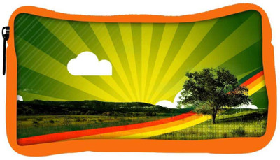 

Snoogg Eco Friendly Canvas Rainbow Path Designer Student Pen Pencil Case Coin Purse Pouch Cosmetic Makeup Bag (ORANGE) Pouch(Multicolor)