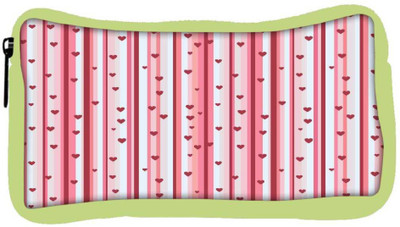 

Snoogg Eco Friendly Canvas Small Hearts Red Strips Designer Student Pen Pencil Case Coin Purse Pouch Cosmetic Makeup Bag (GREEN) Pouch(Multicolor)