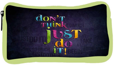 

Snoogg Eco Friendly Canvas Best Cool Typography Designer Student Pen Pencil Case Coin Purse Pouch Cosmetic Makeup Bag (GREEN) Pouch(Multicolor)