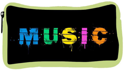 

Snoogg Eco Friendly Canvas Music Digital Designer Student Pen Pencil Case Coin Purse Pouch Cosmetic Makeup Bag (GREEN) Pouch(Multicolor)