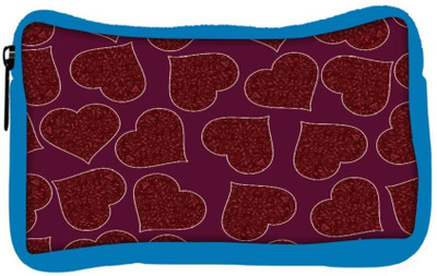 

Snoogg Eco Friendly Canvas Red Heart Purple Pattern Designer Student Pen Pencil Case Coin Purse Pouch Cosmetic Makeup Bag (BLUE) Pouch(Multicolor)