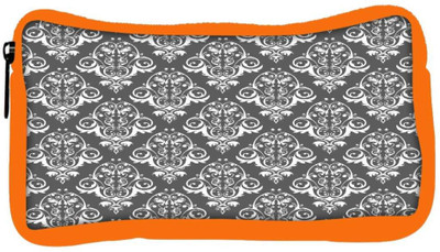 

Snoogg Eco Friendly Canvas White And Grey Pattern Designer Student Pen Pencil Case Coin Purse Pouch Cosmetic Makeup Bag (ORANGE) Pouch(Multicolor)