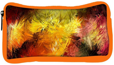 

Snoogg Eco Friendly Canvas Abstract Colorful Design Designer Student Pen Pencil Case Coin Purse Pouch Cosmetic Makeup Bag (ORANGE) Pouch(Multicolor)