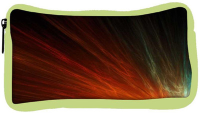 

Snoogg Eco Friendly Canvas Mutlicolor Rays Designer Student Pen Pencil Case Coin Purse Pouch Cosmetic Makeup Bag (GREEN) Pouch(Multicolor)