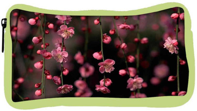 

Snoogg Eco Friendly Canvas Pink Simple Flowers Student Pen Pencil Case Coin Purse Pouch Cosmetic Makeup Bag (GREEN) Pouch(Multicolor)