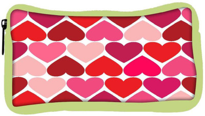 

Snoogg Eco Friendly Canvas Opposite Hearts Designer Student Pen Pencil Case Coin Purse Pouch Cosmetic Makeup Bag (GREEN) Pouch(Multicolor)