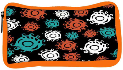 

Snoogg Eco Friendly Canvas Colorful Circles Black Designer Student Pen Pencil Case Coin Purse Pouch Cosmetic Makeup Bag (ORANGE) Pouch(Multicolor)