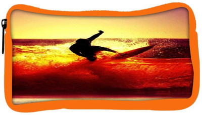 

Snoogg Eco Friendly Canvas Surfer Style Student Pen Pencil Case Coin Purse Pouch Cosmetic Makeup Bag (ORANGE) Pouch(Multicolor)